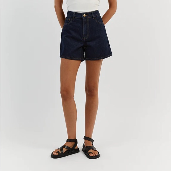 DISSH Pants - DISSH Piper Indigo Denim Shorts